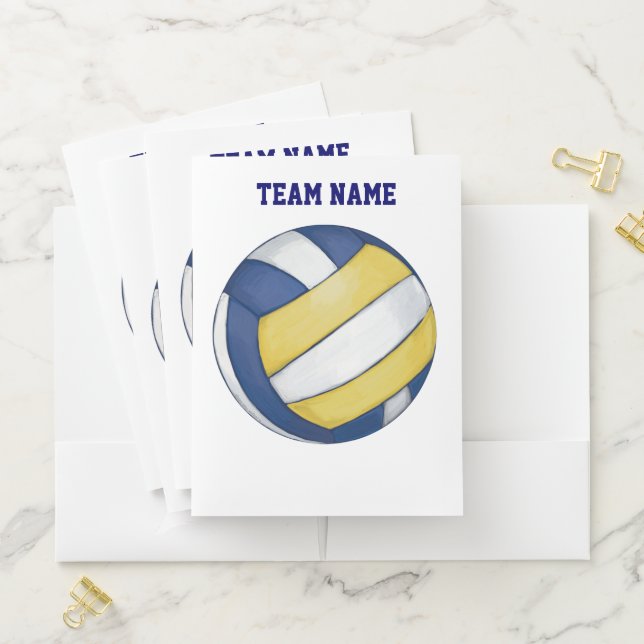 Volleyball Art Pocket Folder (In Situ)