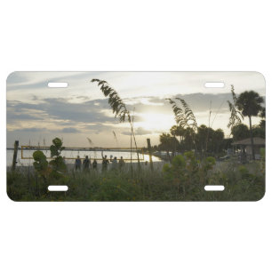 Volleyball at the Beach License Plate