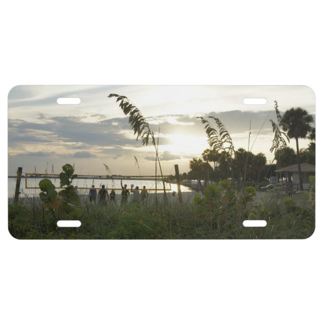 Volleyball at the Beach License Plate (Front)