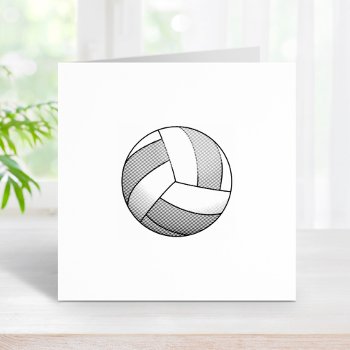 Volleyball Ball 1x1 Rubber Stamp by Chibibi at Zazzle