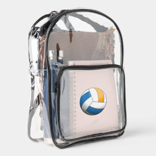 Volleyball Ball Clear Backpack