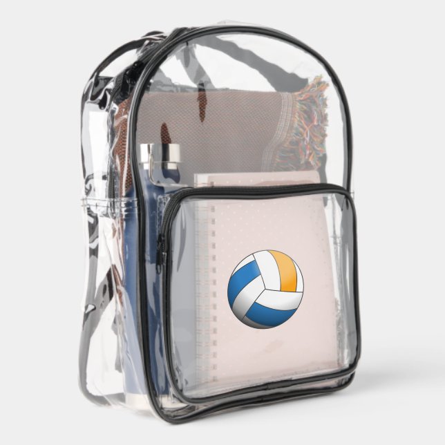 Volleyball Ball Clear Backpack (Right)
