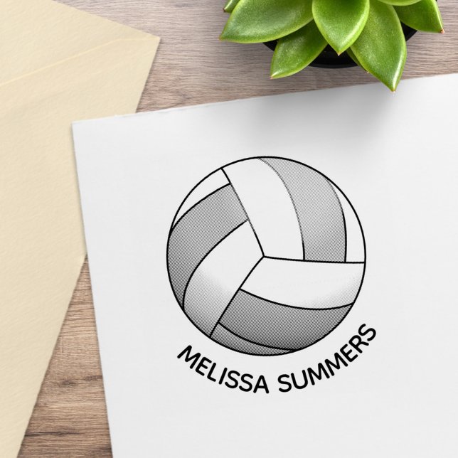 Volleyball Ball Custom Name Rubber Stamp (Creator Uploaded)