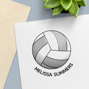 Volleyball Ball Custom Name Self-inking Stamp