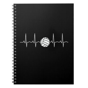 Volleyball Ball Heartbeat Notebook