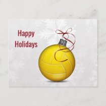 volleyball ball ornament Holiday Cards