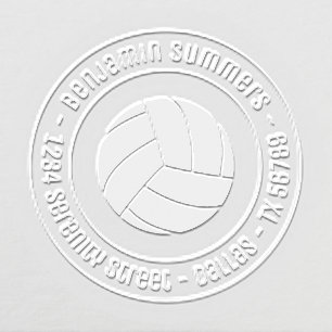 Volleyball Ball Round Address Embosser