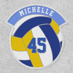 Volleyball Ball Sports Player Name Number Patch