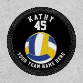 Volleyball Ball Sports Player Name Team Number Patch (Front)