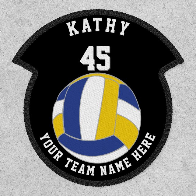 Volleyball Ball Sports Player Name Team Number Patch (Front)