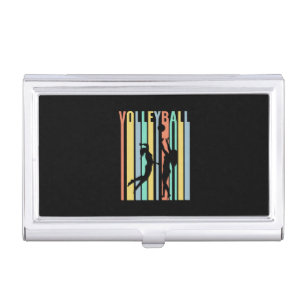 Volleyball  Beachvolleyball Retro Business Card Case