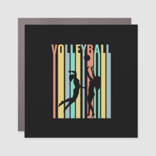 Volleyball Beachvolleyball Retro Car Magnet