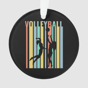 Volleyball Beachvolleyball Retro Ornament
