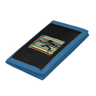 Volleyball Beachvolleyball Retro Tri-fold Wallet
