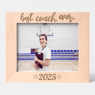 Volleyball Best Coach Ever Custom Year Engraved Frames