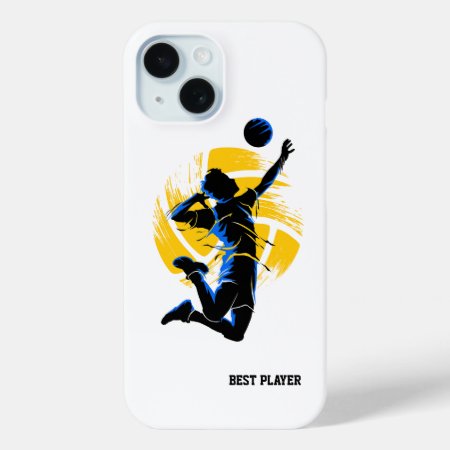 Volleyball Best Player | Professional Iphone 15 Case