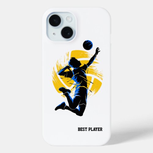 Volleyball Best Player  Professional iPhone 15 Case