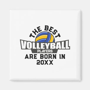 Volleyball Birth Year Name Number Magnet