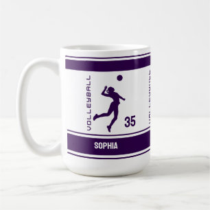 Volleyball Birthday Gift, Volleyball Girl Player Coffee Mug