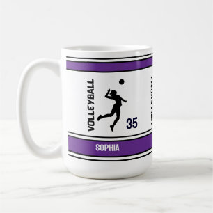 Volleyball Birthday Gift, Volleyball Girl Player Coffee Mug