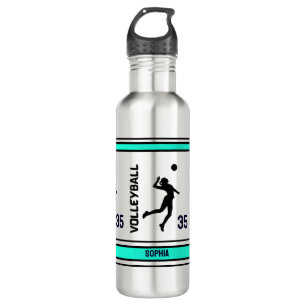 Volleyball Birthday Gift, Volleyball Girl Player Stainless Steel Water Bottle