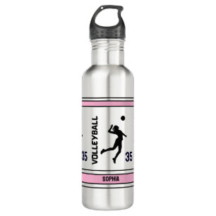 Volleyball Birthday Gift, Volleyball Girl Player Stainless Steel Water Bottle