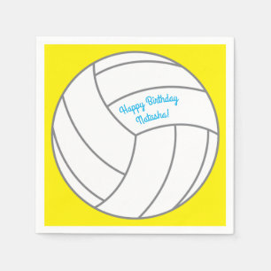 Volleyball Birthday Party Napkins