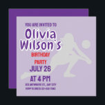 Volleyball Birthday Party, Volleyball Player Girl  Invitation<br><div class="desc">Volleyball Birthday Party,  Volleyball Player Girl Invitation. To customize this design further,  simply select the "Edit using Design Tool" button above!</div>