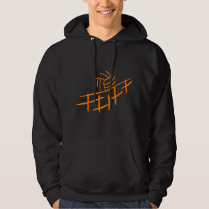 Volleyball Black T-Shirt Hoodie