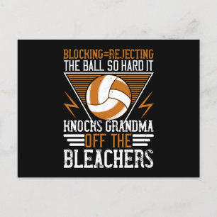Volleyball - Block The Ball So Hard Postcard