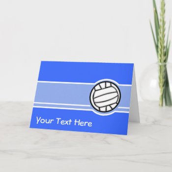 Volleyball; Blue Card by SportsWare at Zazzle