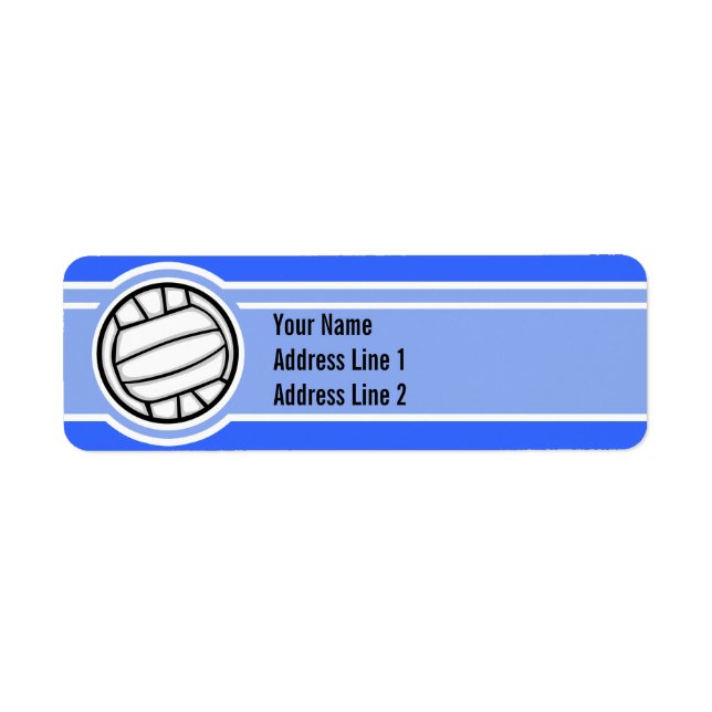 Volleyball; Blue Label (Front)