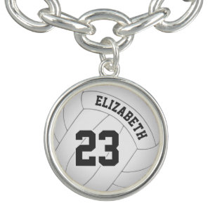 volleyball bracelet w player's name/jersey number