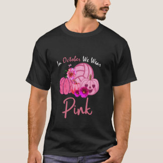 Volleyball Breast Cancer Awareness In October We W T-Shirt