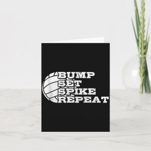 Volleyball Bump Set Ske Repeat Beach Volleyball Gi Card