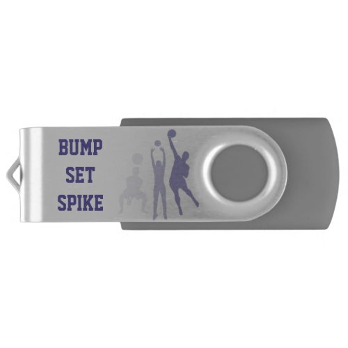 Volleyball Bump Set Spike Customizable USB Flash Drive