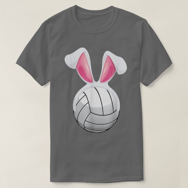 Volleyball Bunny Easter Egg Funny Easter Day Boys  T-Shirt (Design Front)