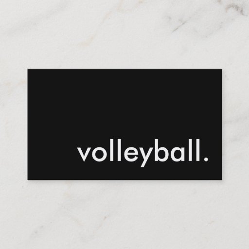 Customizable volleyball. business card template