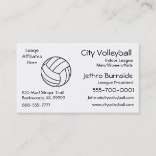 Volleyball Business Card