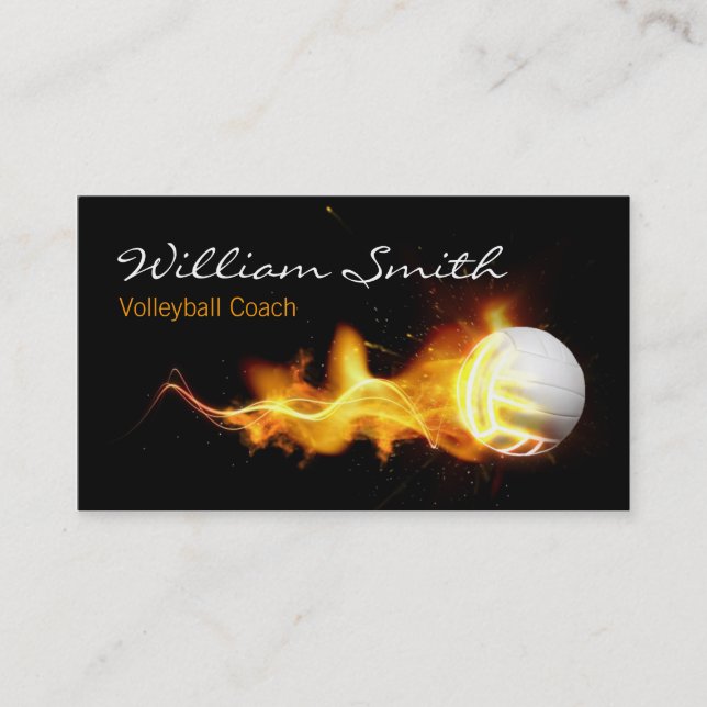 Volleyball Business Coach card (Front)