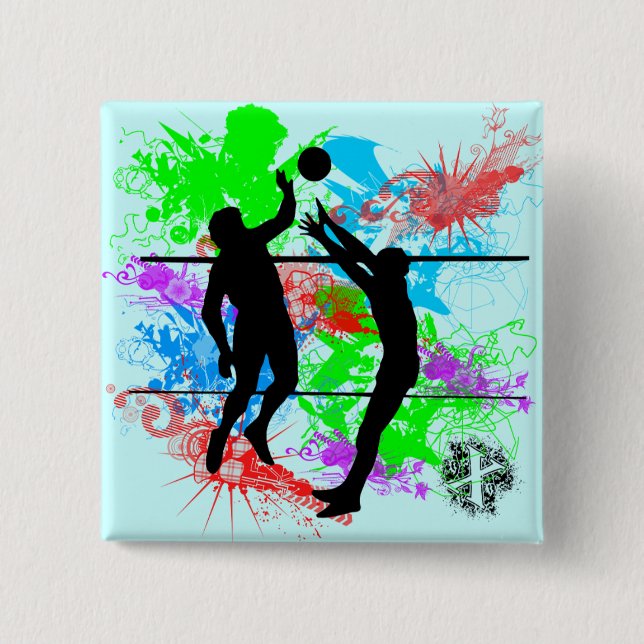Volleyball Button (Front)