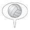 volleyball cake topper