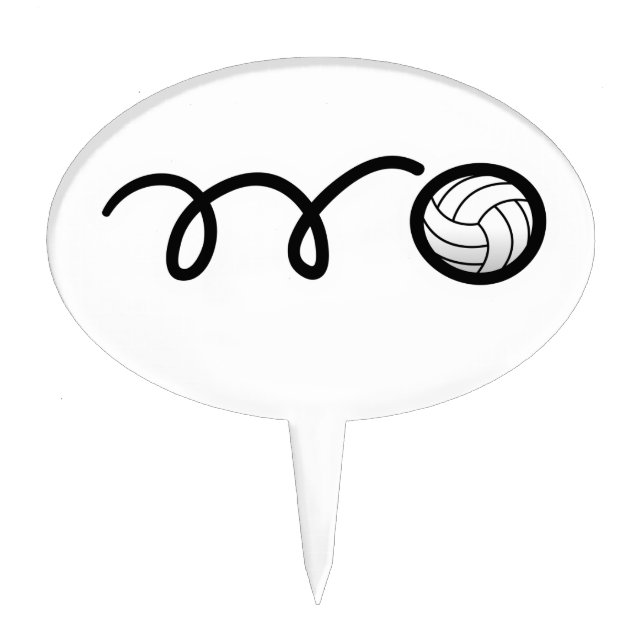 Volleyball Cake Topper (Front)