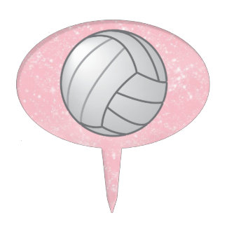 volleyball cake topper