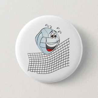 Volleyball Cartoon Button