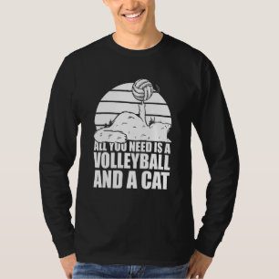 Volleyball Cats  Beach Vball Volleyball Cat T-Shirt