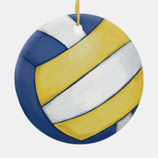 Volleyball Ceramic Ornament (Back)