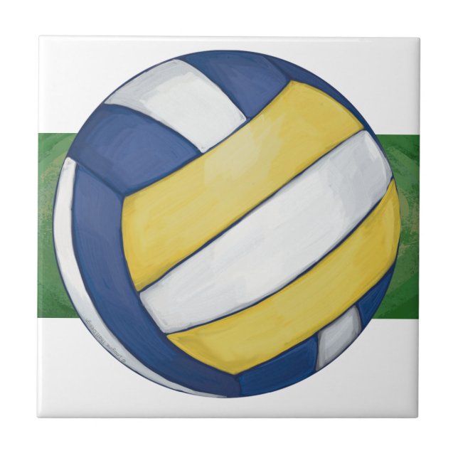 Volleyball Ceramic Tile (Front)