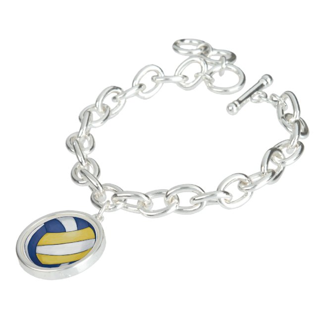 Volleyball Charm Bracelet (Side)