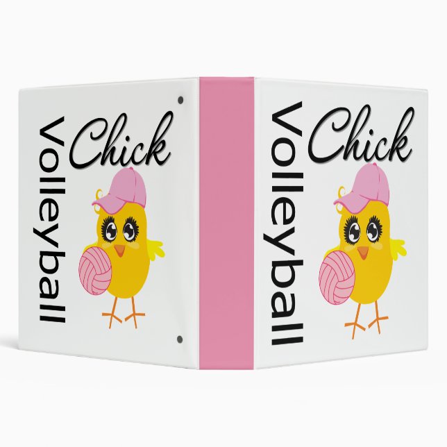 Volleyball Chick 3 Ring Binder (Background)